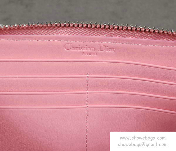 dior wallet escapade lambskin leather 0082 pink - Click Image to Close